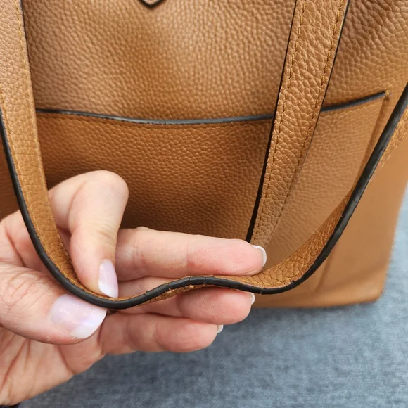 Rebecca Minkoff Tan Leather Tote with Gold Accent - Picture 11 of 16